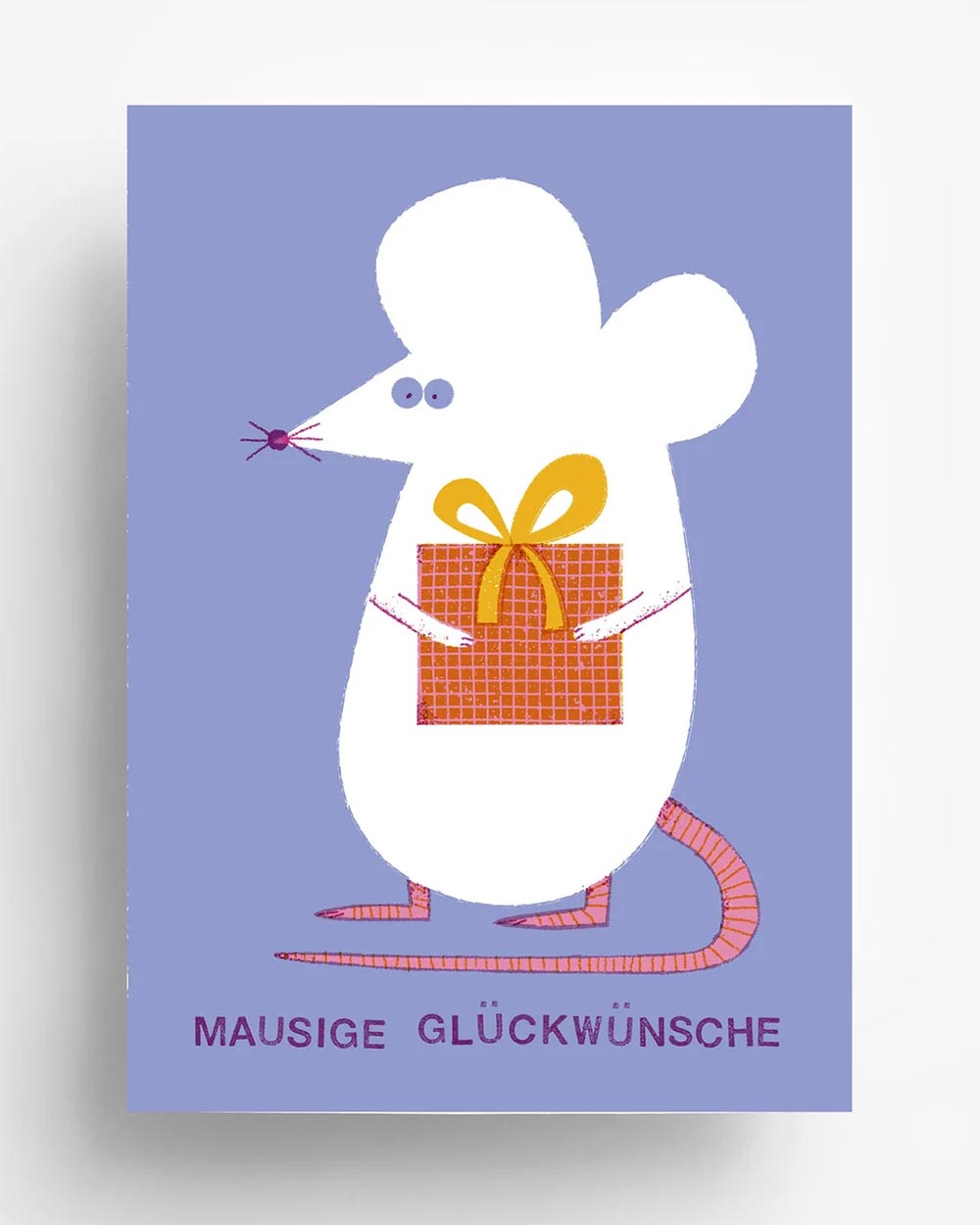 Barbara Dziadosz Mausige Glückwünsche Postkarte