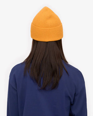 Merino Wool Beanie Burned Yellow