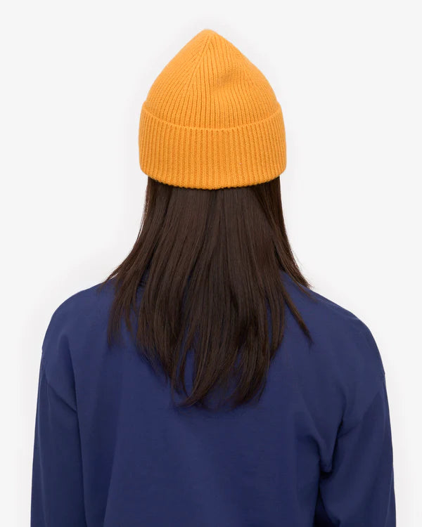 Merino Wool Beanie Burned Yellow
