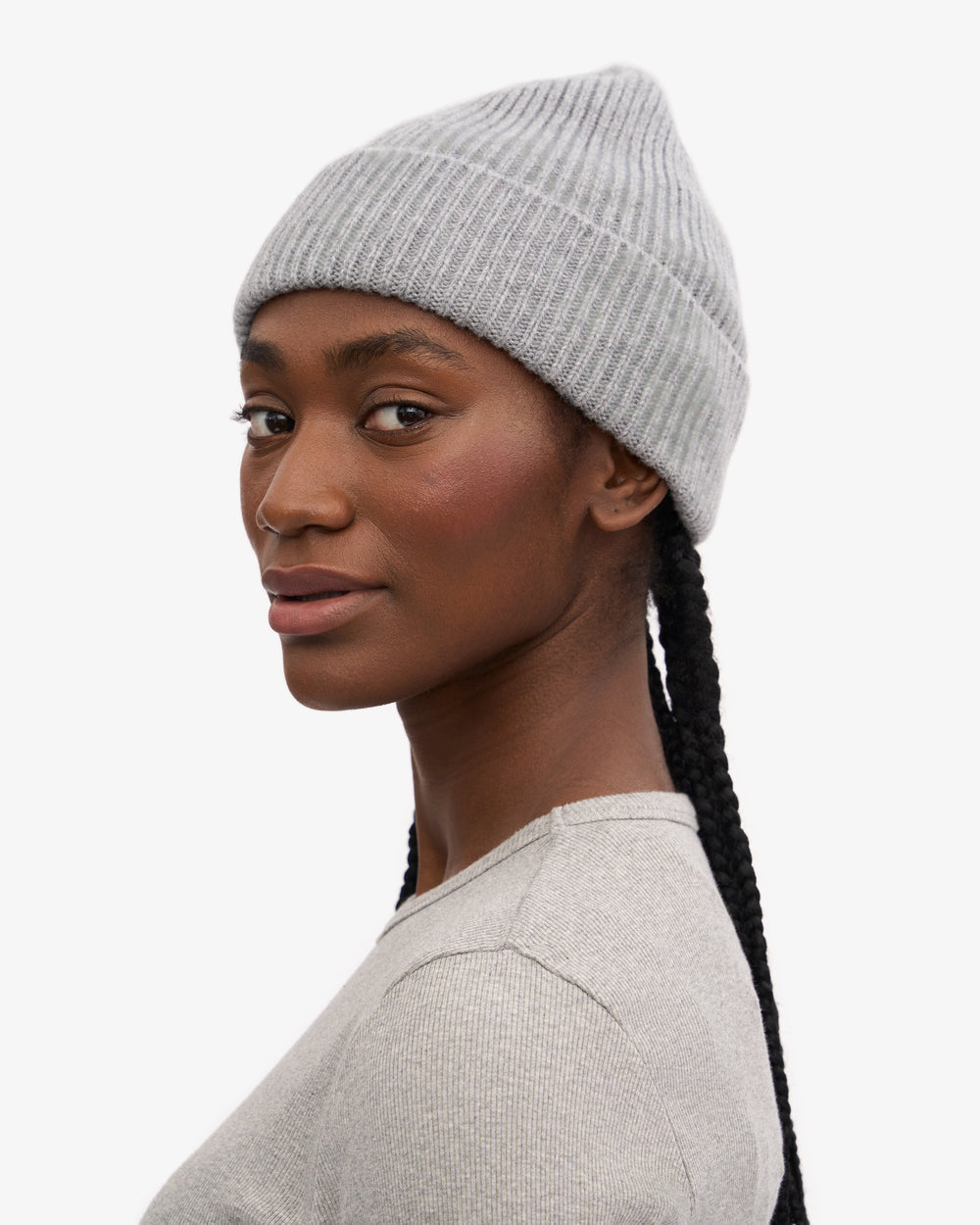 Merino Wool Beanie Heather Grey