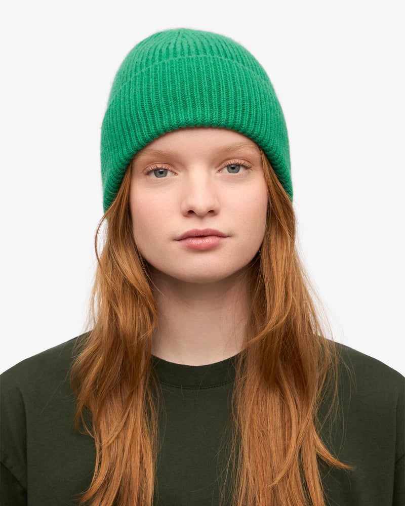 Merino Wool Beanie Kelly Green
