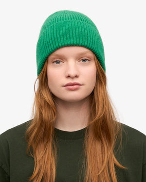 Merino Wool Beanie Kelly Green