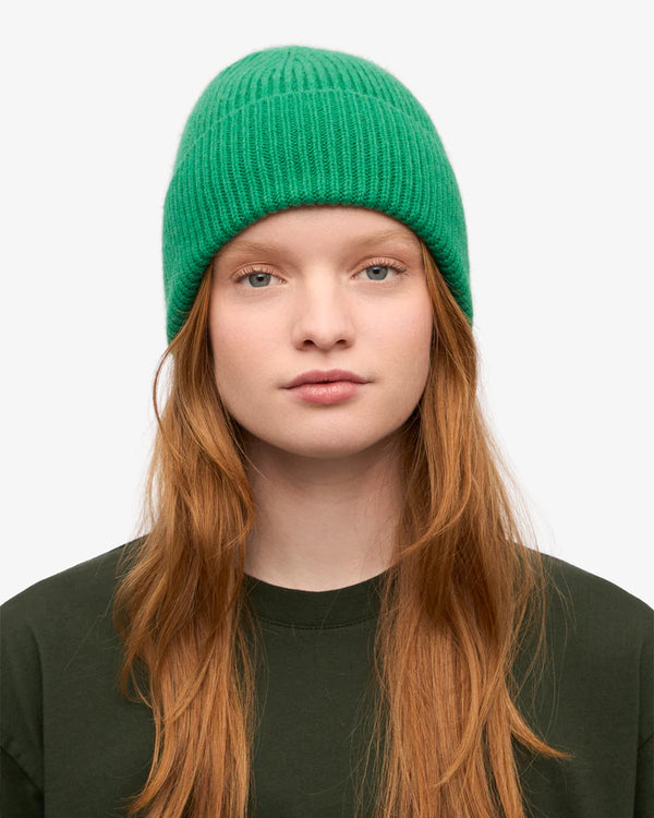 Merino Wool Beanie Kelly Green