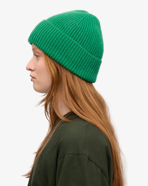 Merino Wool Beanie Kelly Green