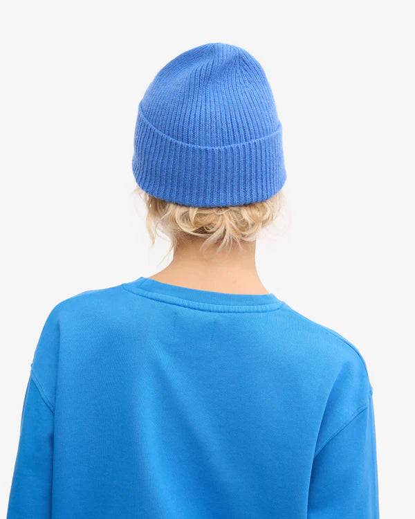Merino Wool Beanie Pacific Blue