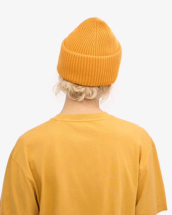 Merino Wool Hat Burned Yellow