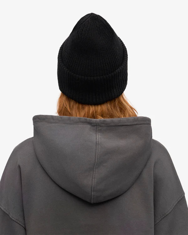 Merino Wool Hat Deep Black