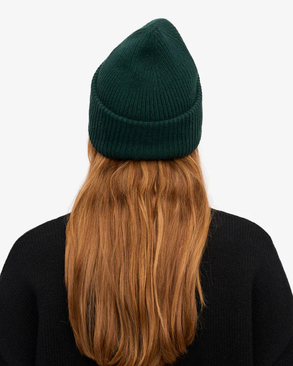 Merino Wool Hat Emerald Green