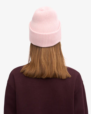 Merino Wool Hat Faded Pink