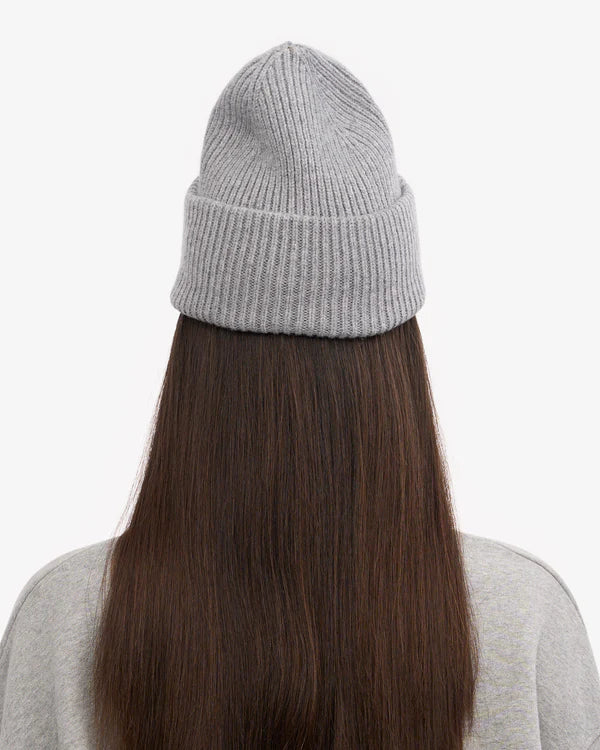 Merino Wool Hat Heather Grey