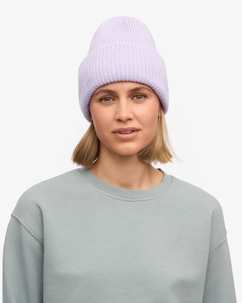 Merino Wool Hat Soft Lavender