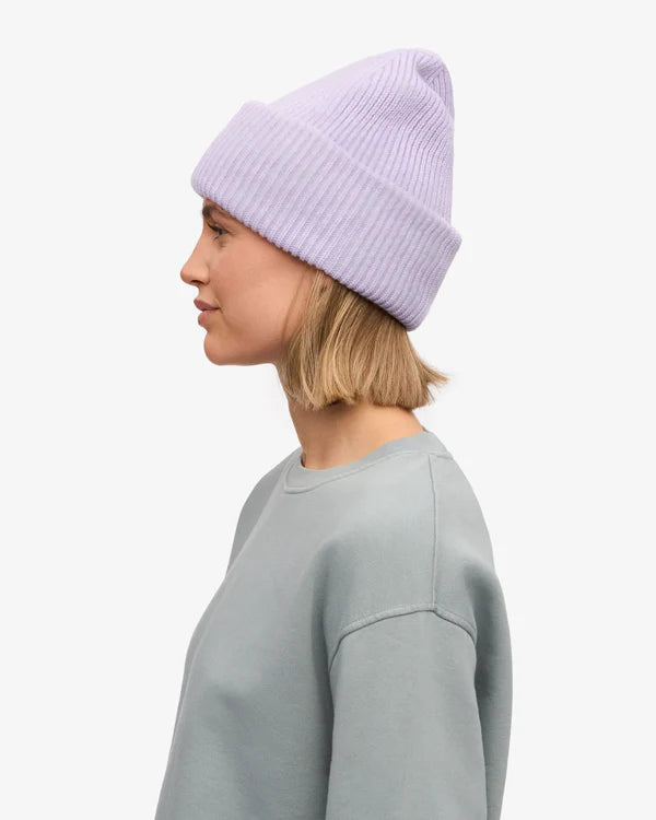 Merino Wool Hat Soft Lavender