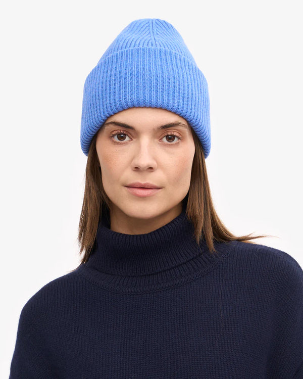 Merino Wool Hat Pacific Blue