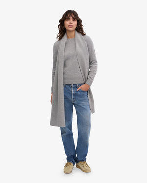 Merino Wool Schal Heather Grey