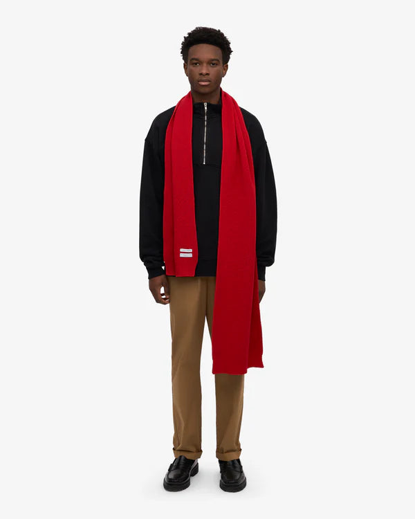 Merino Wool Schal Scarlet Red