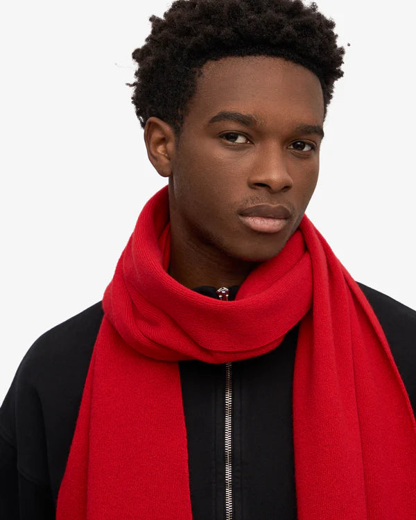 Merino Wool Schal Scarlet Red