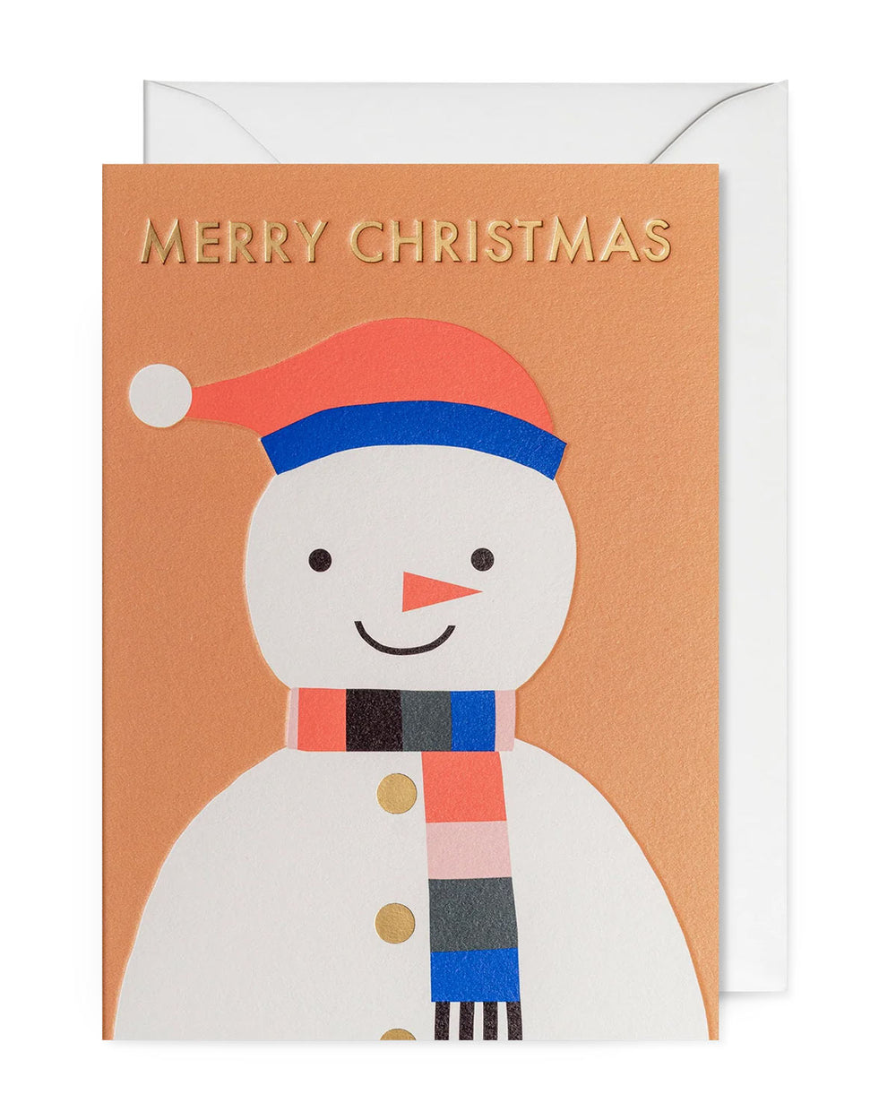 Jennifer Bouron Xmas Illustrative Snowman Klappkarte