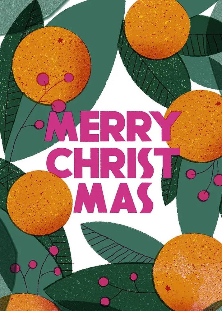 Orange Wrap Postkarte