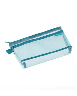 Midori Mesh Pen Pouch Blue