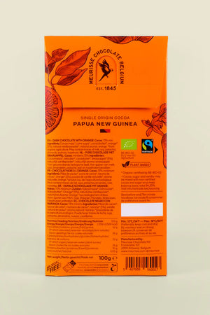 Meurisse Dunkle Schokolade (73%) mit Orange - 100g