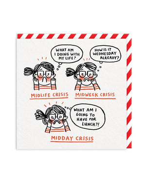 Ohh Deer Gemma Correll Mid-Life, Day-Crisis Klappkarte