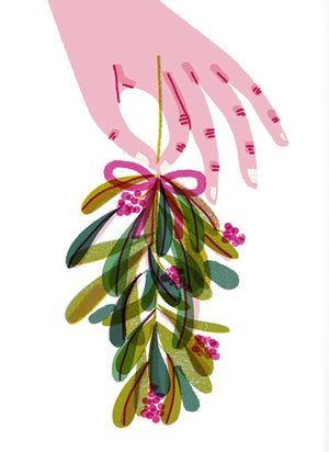 Mistletoe Postkarte