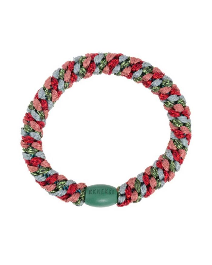 Kknekki Haargummi Mix Green Bordeaux Glitter