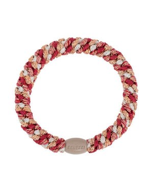 Kknekki Haargummi Mix Raspberry Ivory Glitter