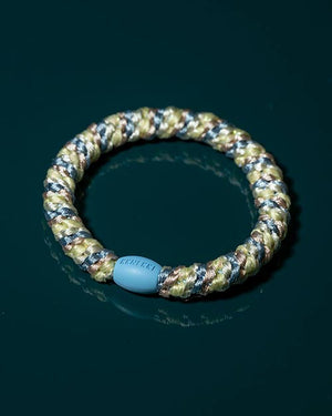 Kknekki Haargummi Mix Seablue Light Yellow Glitter