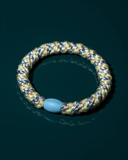 Kknekki Haargummi Mix Seablue Light Yellow Glitter