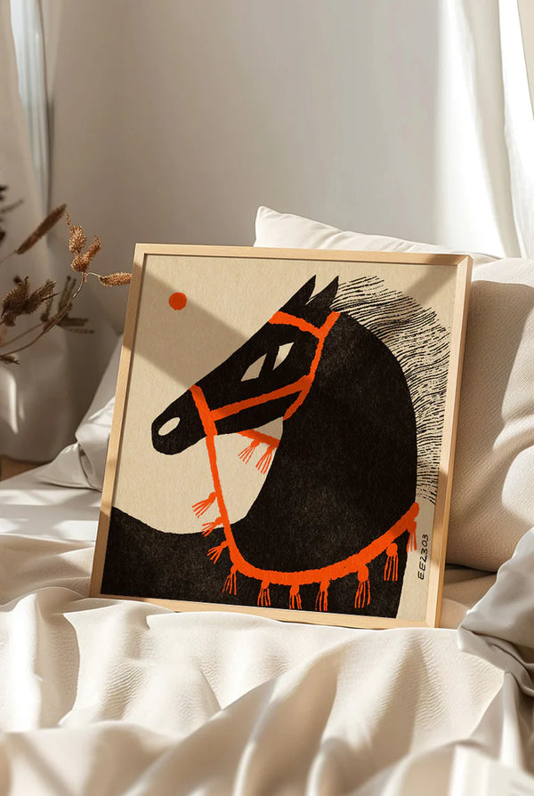 Horse Portrait Poster (50x50cm)