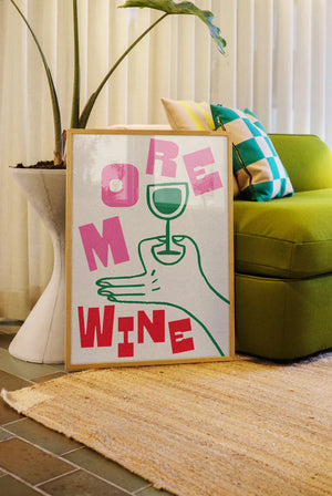 More Wine Print (30x40cm)