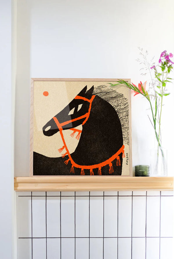 Horse Portrait Poster (50x50cm)
