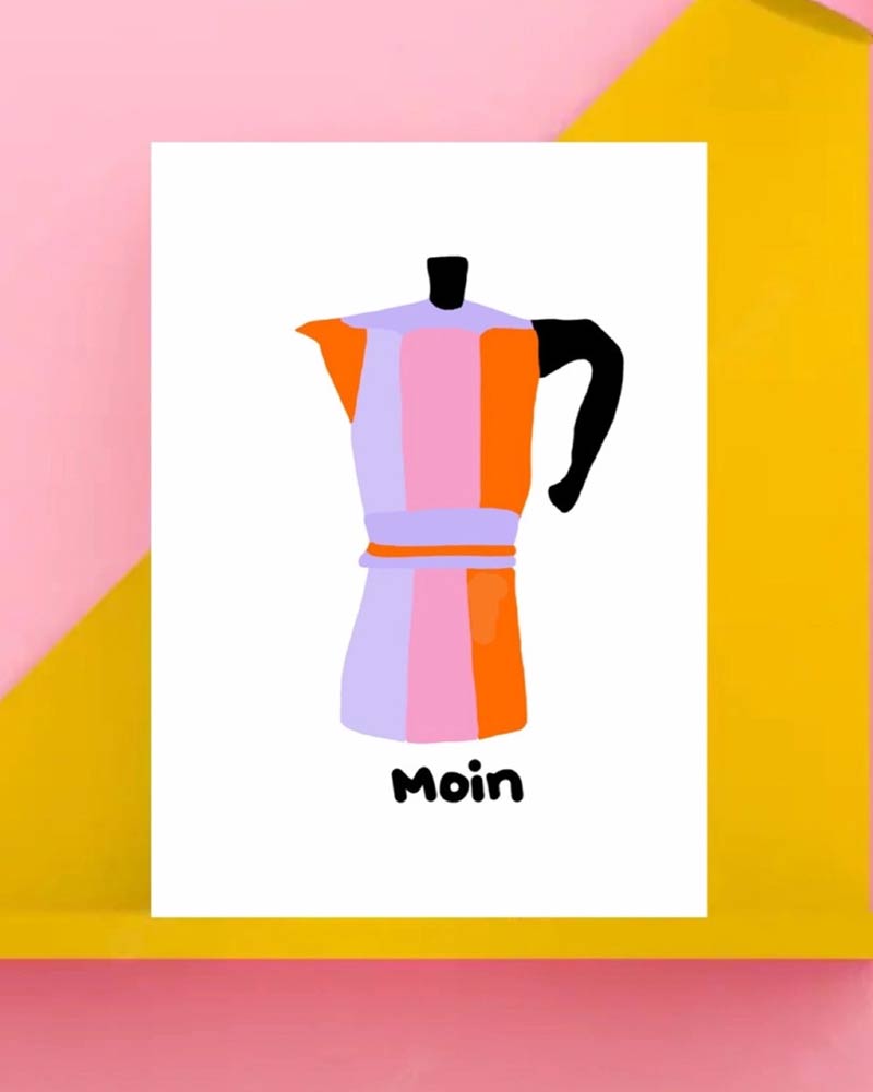 Moin Postkarte