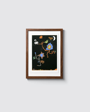 Mondgestalten Siebdruck (12x17cm)