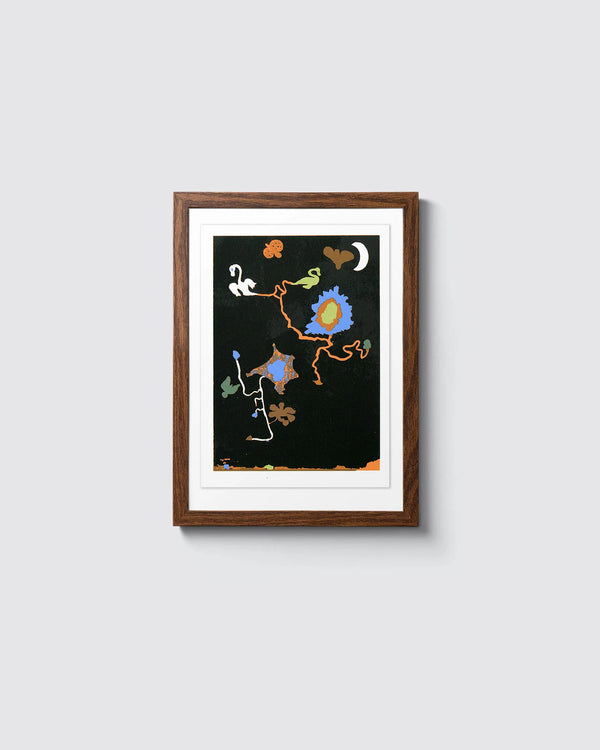 Mondgestalten Siebdruck (12x17cm)