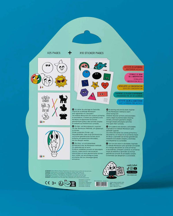 Montessori Stickerbook - Geometrische Formen