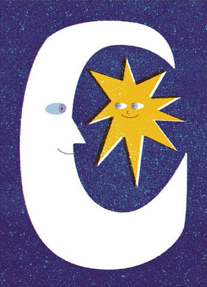 Moon & Star Postkarte