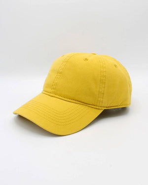 Cap aus 100% Baumwolle Senfgelb