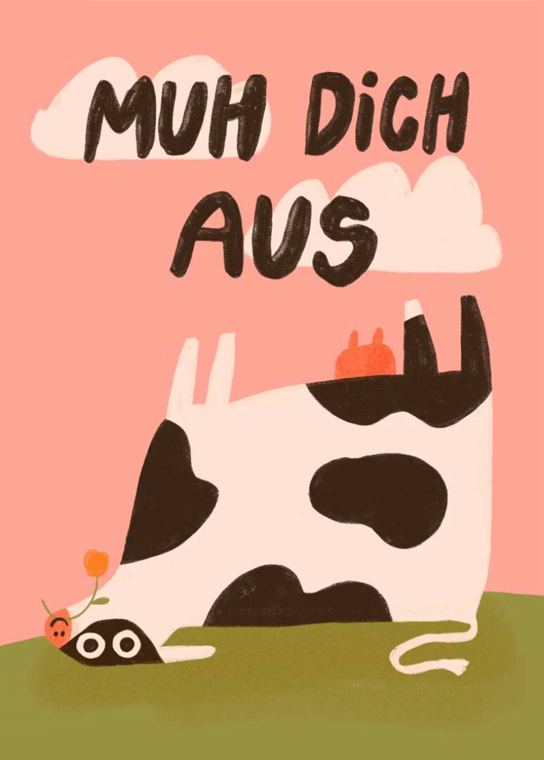 Muh Dich Aus Postkarte