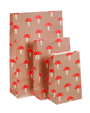 Geschenktüte Mushroom mit Boden (5er-Pack)
