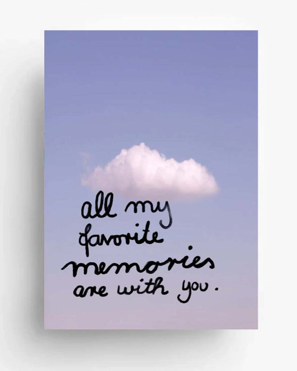 Hej.Ibiza - All my favorite memories are with you Postkarte