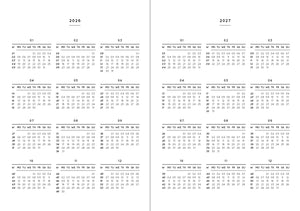 Pocket Kalender / Planner 2026 Lavender (Din A6)