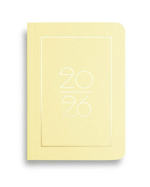 Pocket Kalender / Planner 2026 Sorbet Yellow (Din A6)