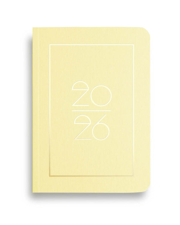 Pocket Kalender / Planner 2026 Sorbet Yellow (Din A6)