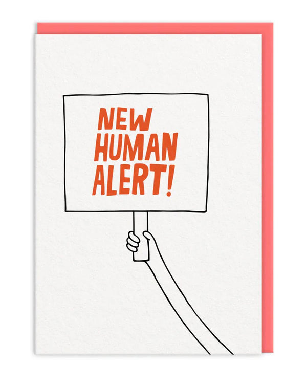 Alert Placard New Baby Klappkarte