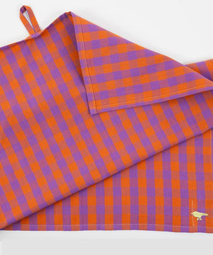 Nina Geschirrhandtuch Towel Orange Lilac