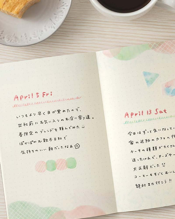 Midori Yuru Log Notebook B6 Watercolour
