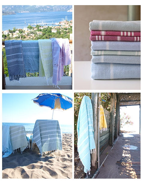 Hamamtuch Greek Blue White