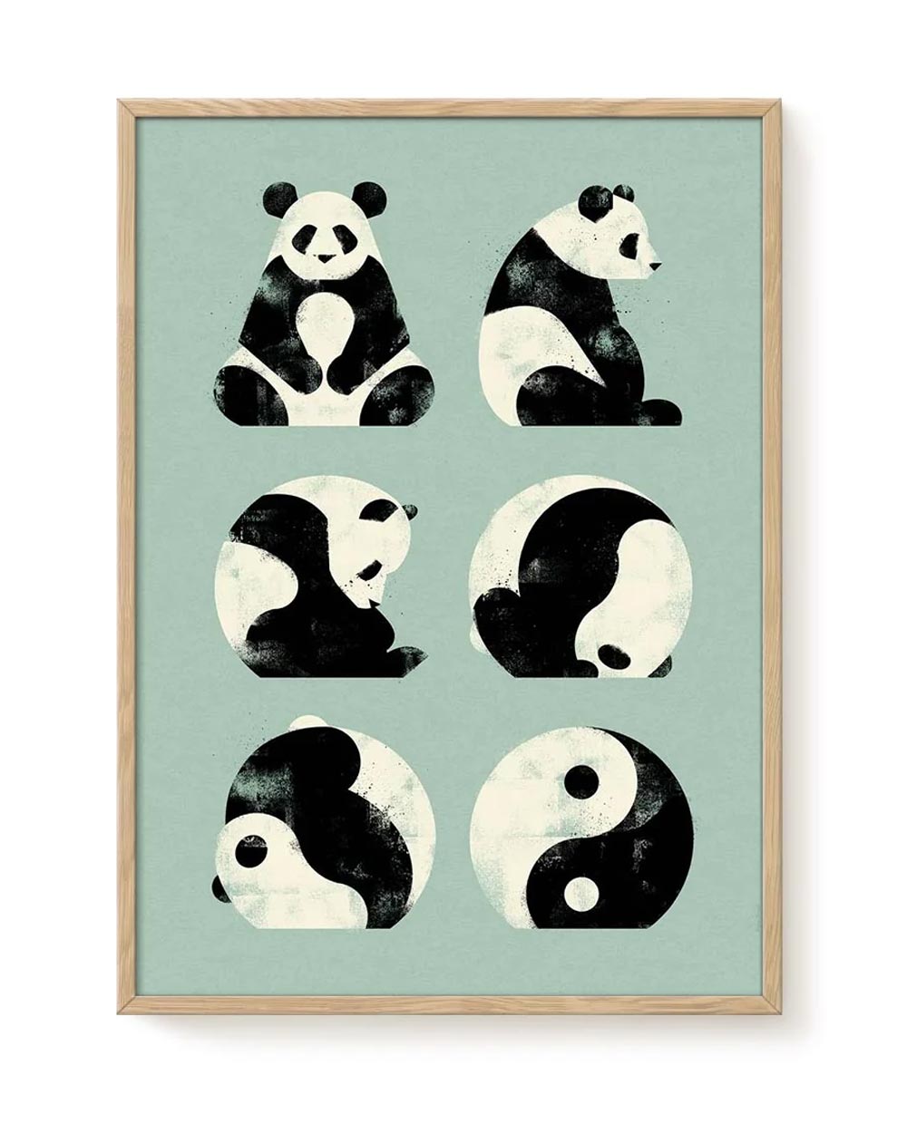Dieter Braun Yin & Yang Panda Poster (50x70cm)